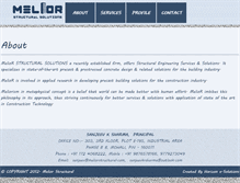Tablet Screenshot of meliorstructural.com